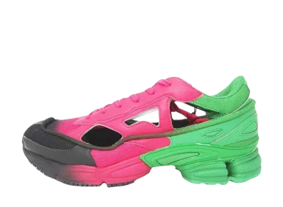 RAF SIMONS × adidas Replicant Ozweego "Green/Vivid Berry"
