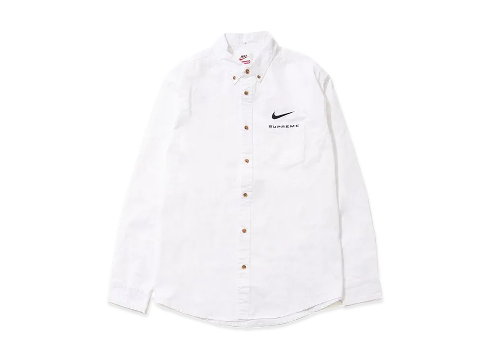 Supreme / Nike® Cotton Twill Shirt "White"