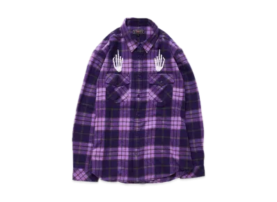 Supreme x HYSTERIC GLAMOUR Plaid Flannel Shirt "Purple"