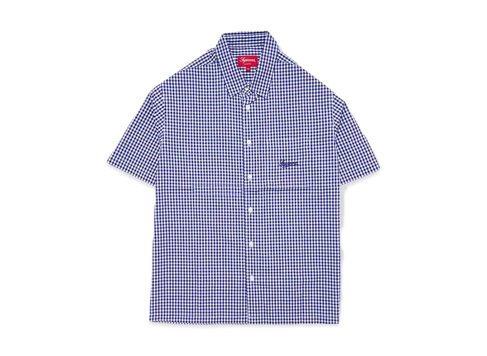 Supreme Gingham S/S Shirt "Blue"