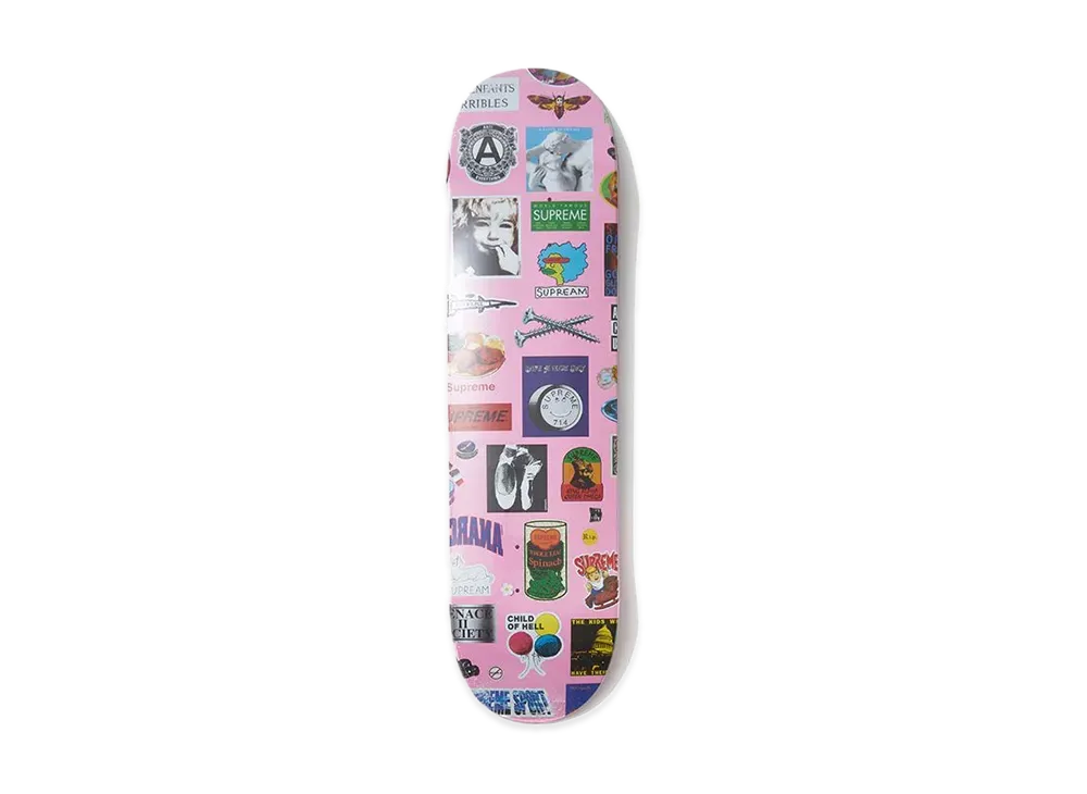 【最終価格】未使用Supreme スケートボードデッキ ピンク　ステッカー Supreme Stickers Skateboard 