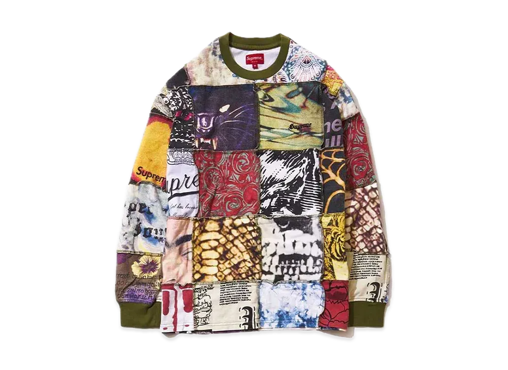 Supreme Mosaic Patchwork L/S Top "Multi"