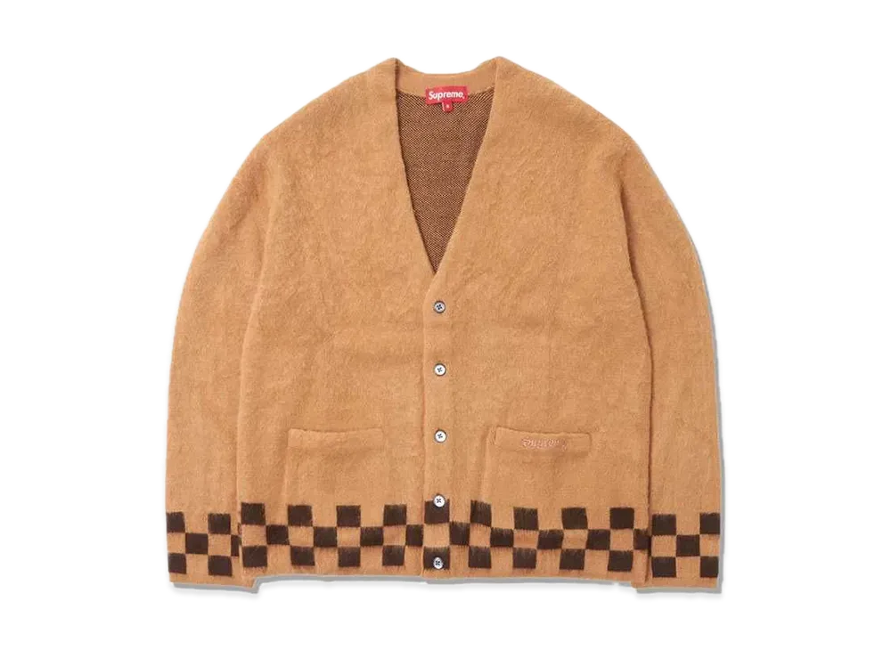 Supreme Brushed Checkerboard Cardigan 