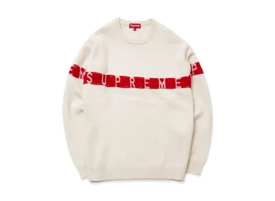 Supreme Inside Out Logo Sweater "White"
