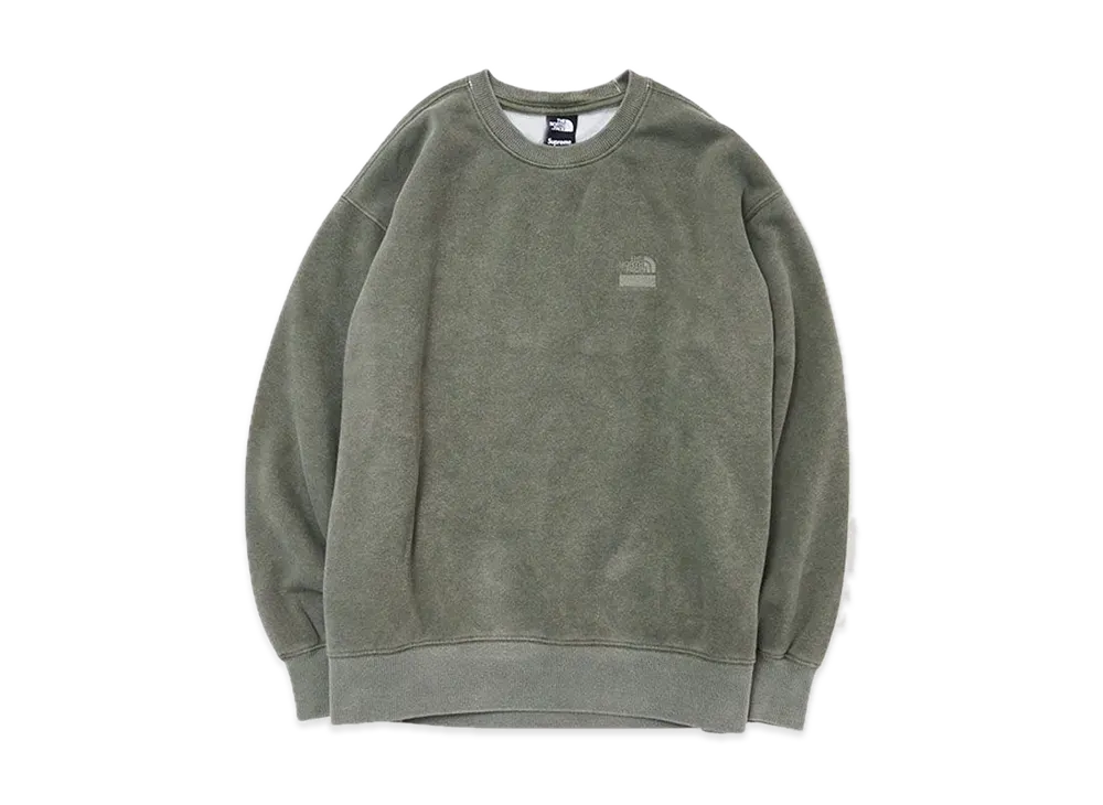 Supreme / The North Face® Pigment Printed Crewneck "Olive"