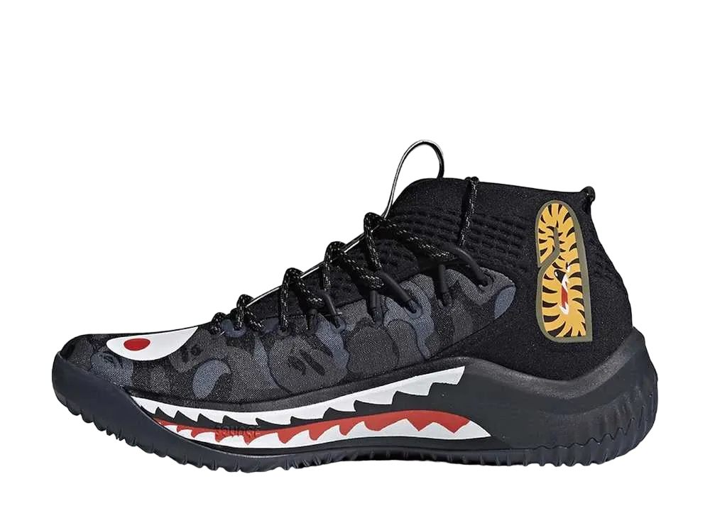 ア・ベイシング・エイプ × アディダス デイム4 "パック ブラック"