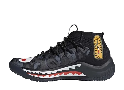 A BATHING APE × adidas Dame 4 "PACK BLACK"