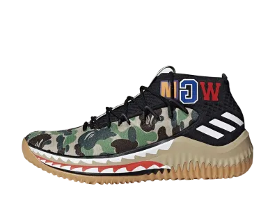 A BATHING APE × adidas Dame 4 "PACK GREEN"