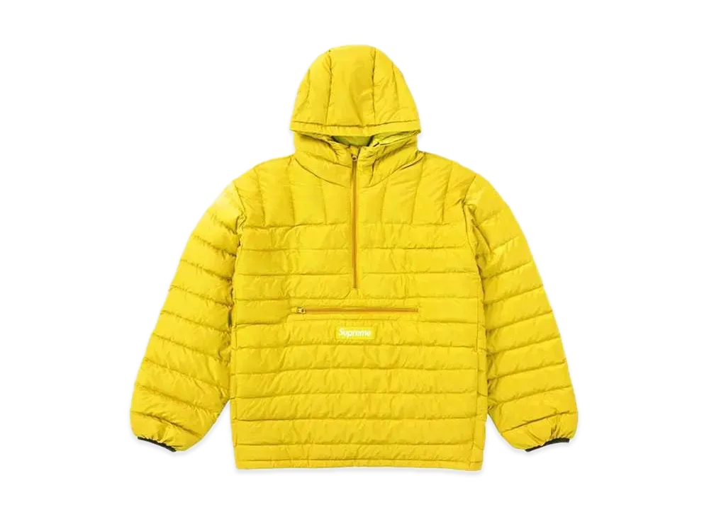 シュプリーム マイクロ ダウン ハーフ ジップ フーディ プルオーバー "アシッド" (20FW)