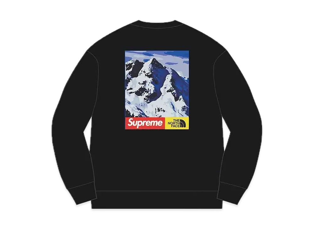 Supreme x The North Face Mountain Crewneck Sweatshirt "Black"