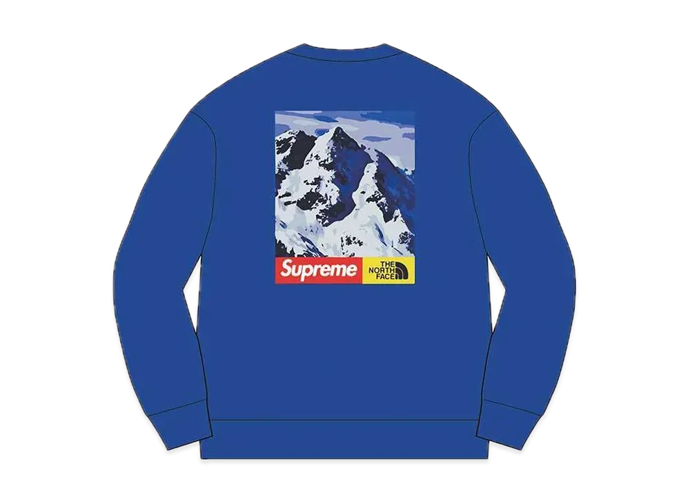 Supreme / The North Face® Mountain Crewneck Sweatshirt "Blue"
