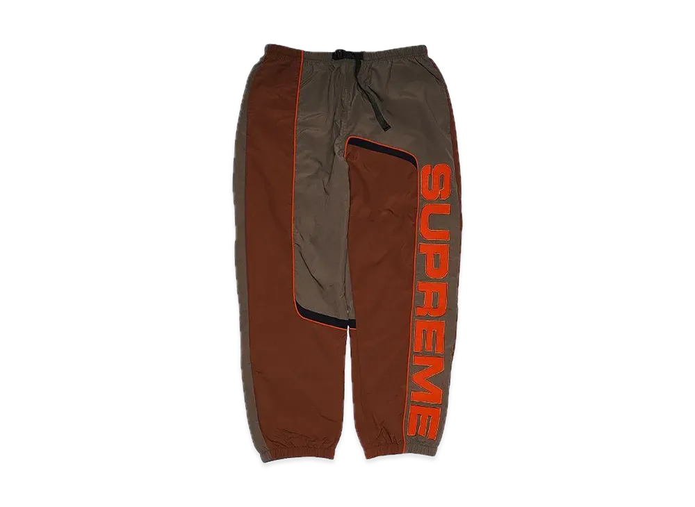 Supreme S Paneled Belted Track Pant "Brown"