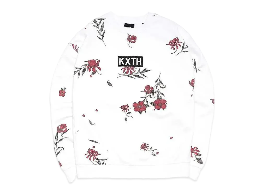 Kith Summer Floral Crewneck "White"