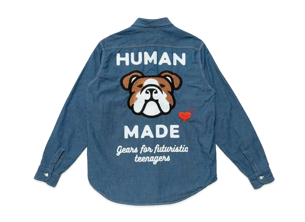 HUMAN MADE CHAMBRAY L/S SHIRT "Denim"