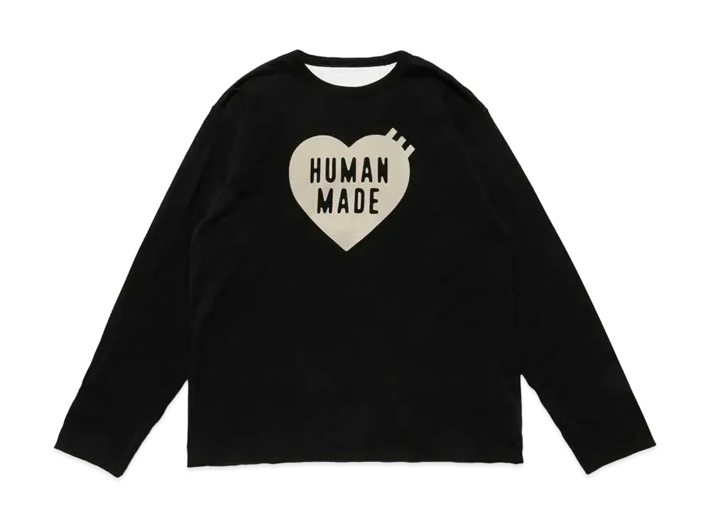 ヒューマン メイド リバーシブル ロング Tシャツ "ブラック"