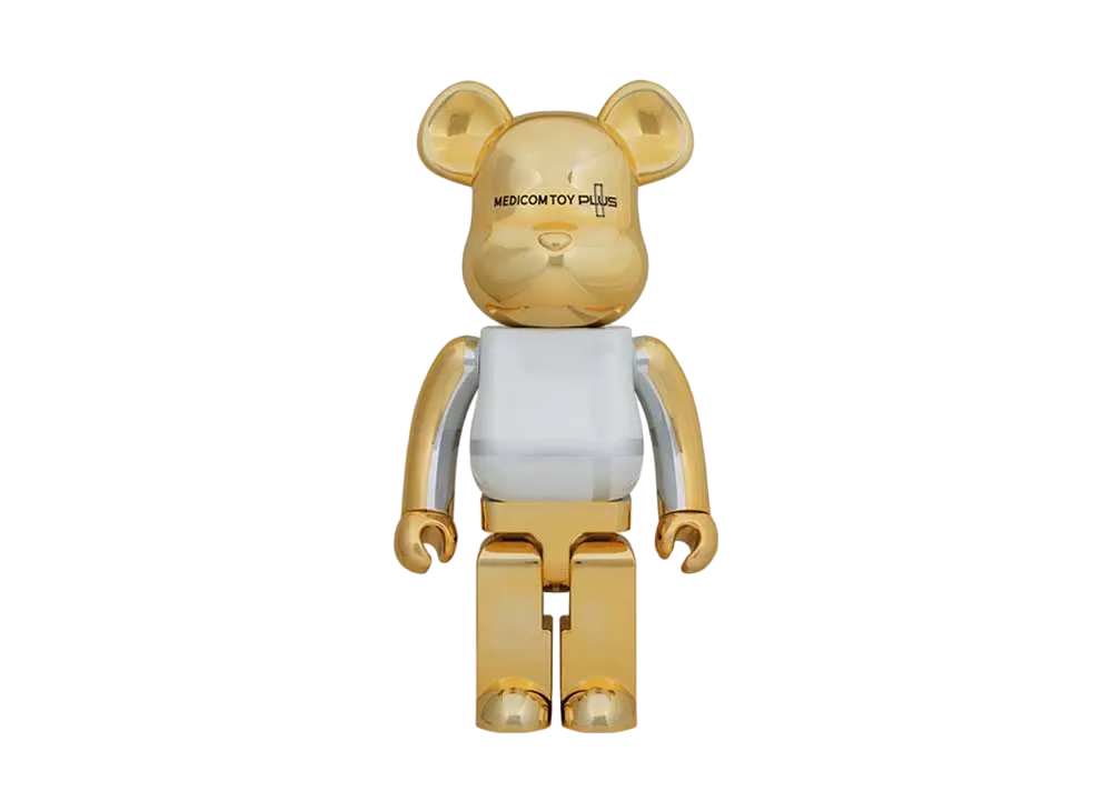 Bearbrick MEDICOM TOY PLUS GOLD CHROME Ver. 1000%