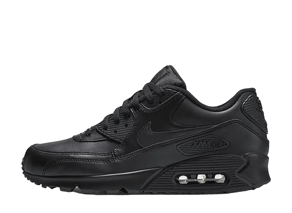 NIKE AIR MAX 90 LEATHER "BLACK"