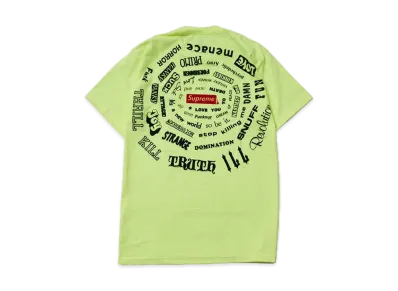 Supreme Spiral Tee "Bright Yellow"