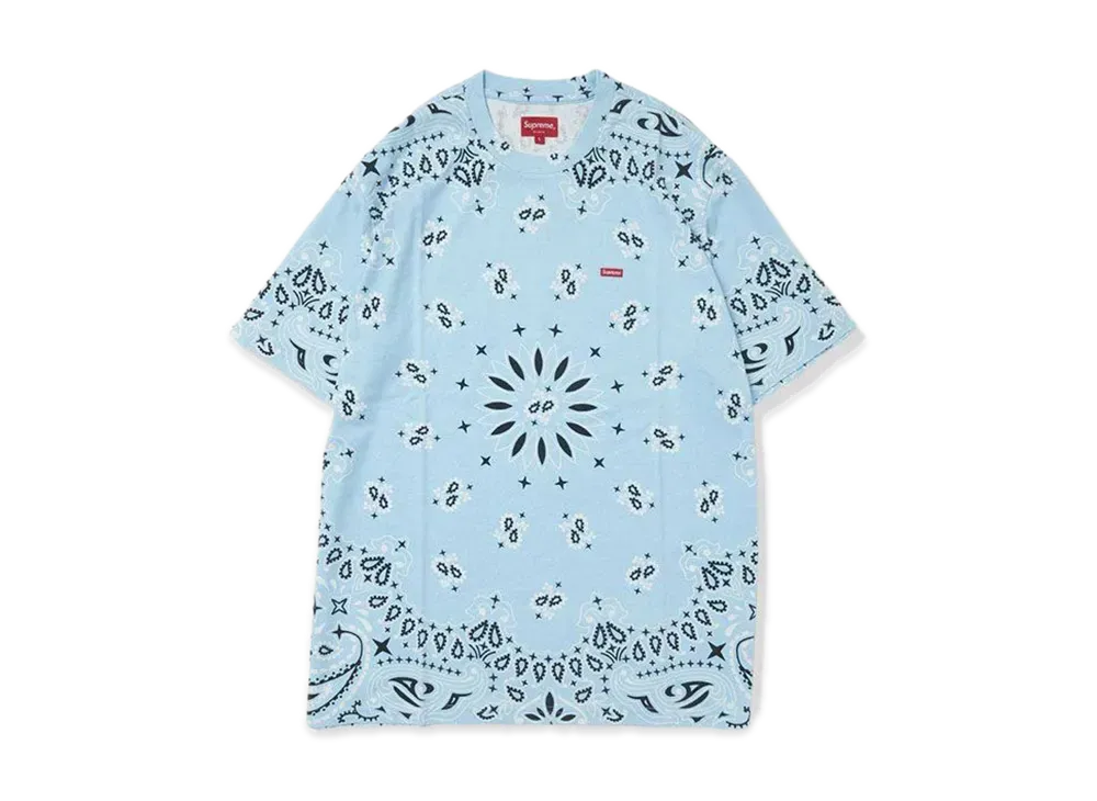 Supreme Small Box Tee "Bandana Blue"(21SS)