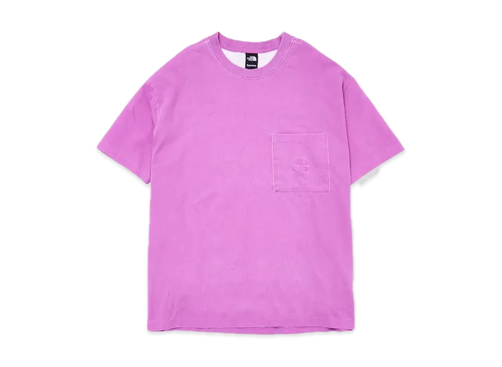 Supreme x The North Face Pigment Printed Pocket Tee "Pink"