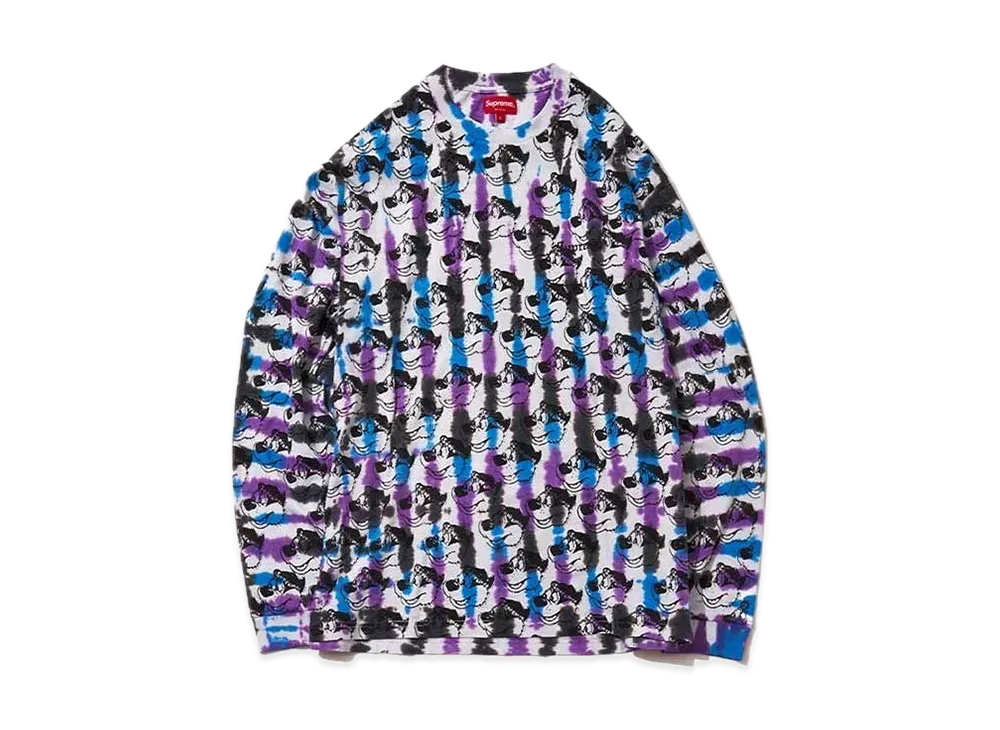 Supreme Dyed Bear L/S Top "Purple"