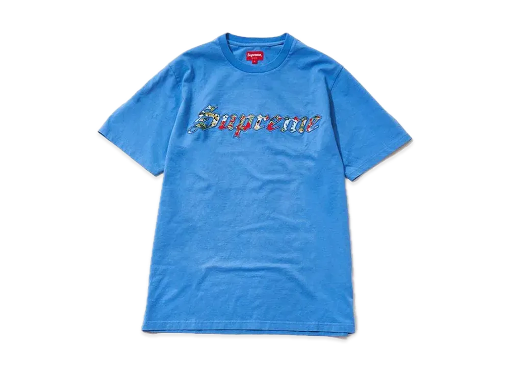 Supreme Floral Appliqué S/S Top "Blue"