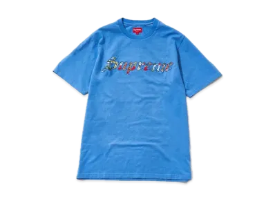 Supreme Floral Appliqué S/S Top "Blue"
