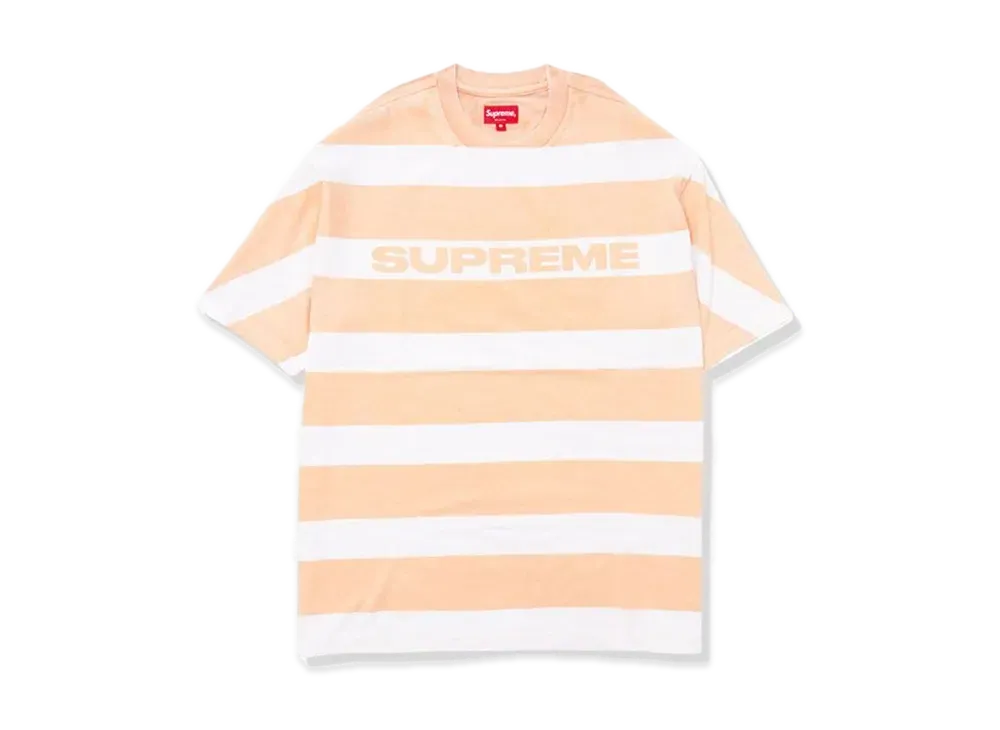 Supreme Printed Stripe S/S Top "Peach"
