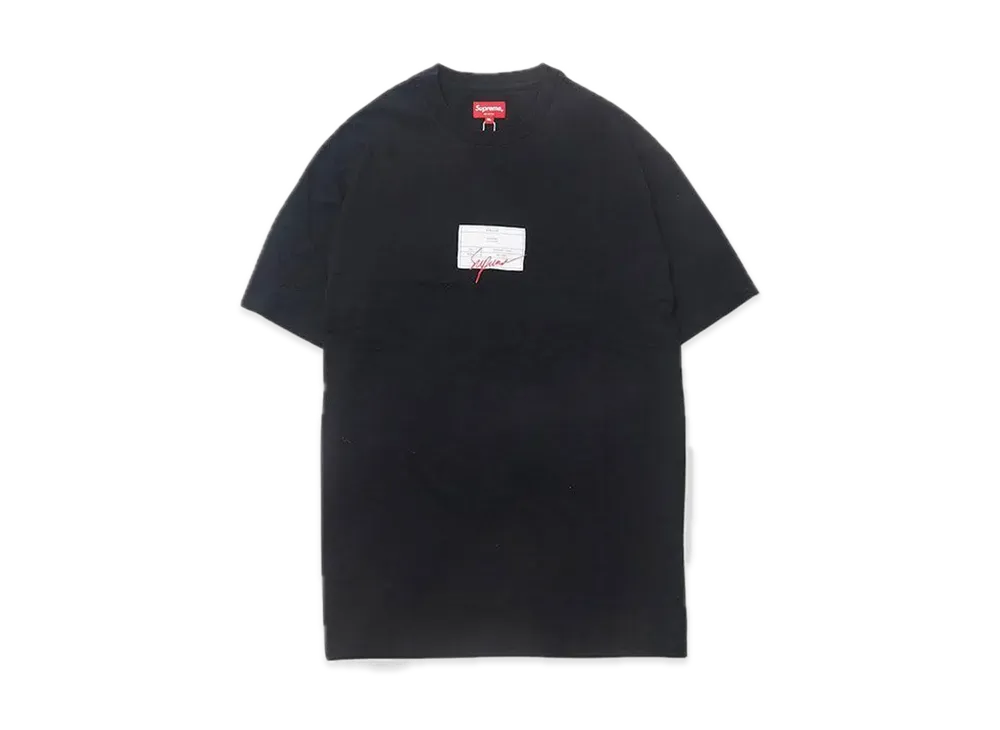 Supreme Signature Label S/S Top "Black"