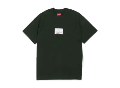 Supreme Signature Label S/S Top "Olive"