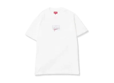 Supreme Signature Label S/S Top "White"