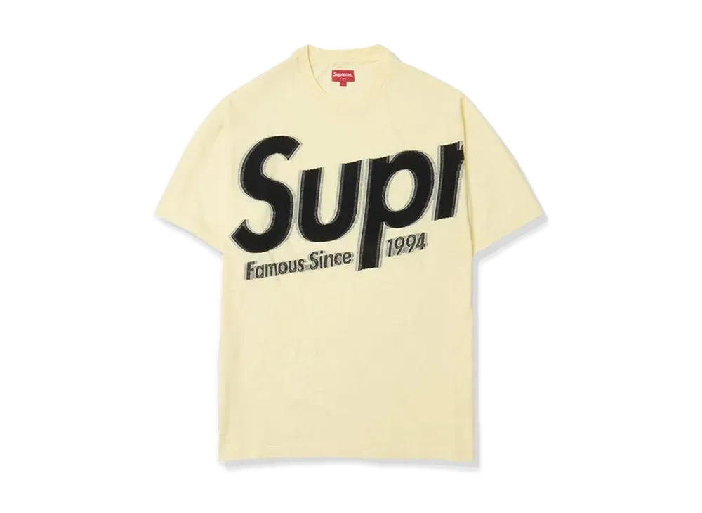 Supreme Intarsia Spellout S/S Top "Yellow"
