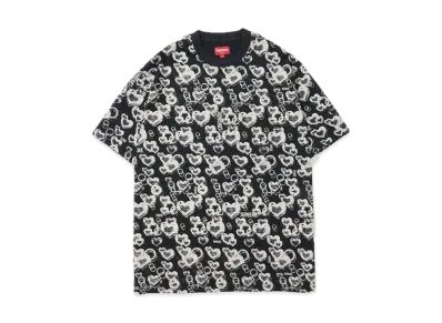 Supreme Jacquard Bubble Hearts Top "Black"