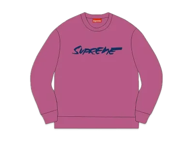 Supreme Futura Logo Crewneck "Bright Purple"