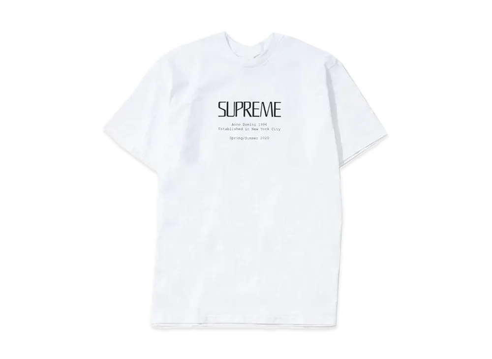 シュプリーム アンノ ドミニ Tシャツ "ホワイト"