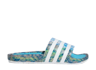 NINJA TIME INTM ADILETTE BOOST SLIDES "SIGNAL CYAN / CLOUD WHITE"