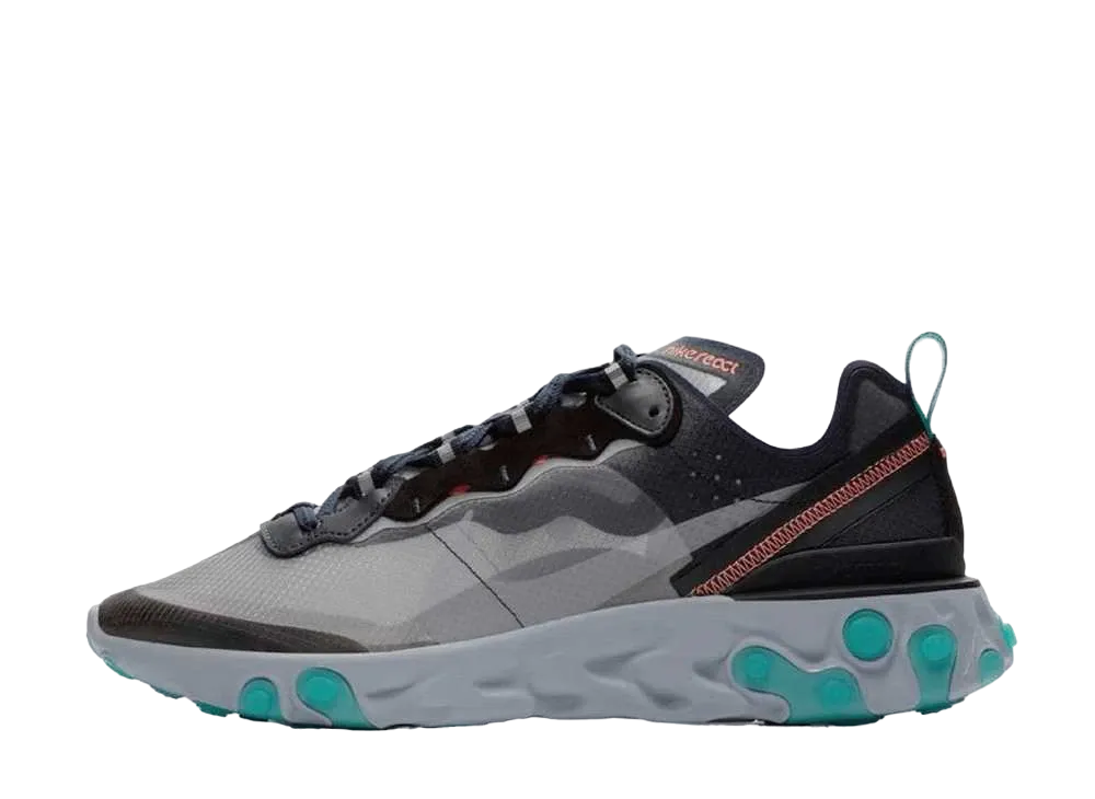 Nike React Element 87 "Black Navy Neptune Green"
