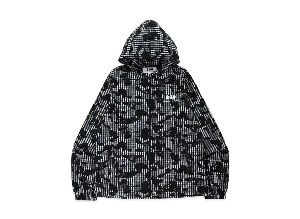 A BATHING APE CDG OSAKA HOODIE JACKET "Black"