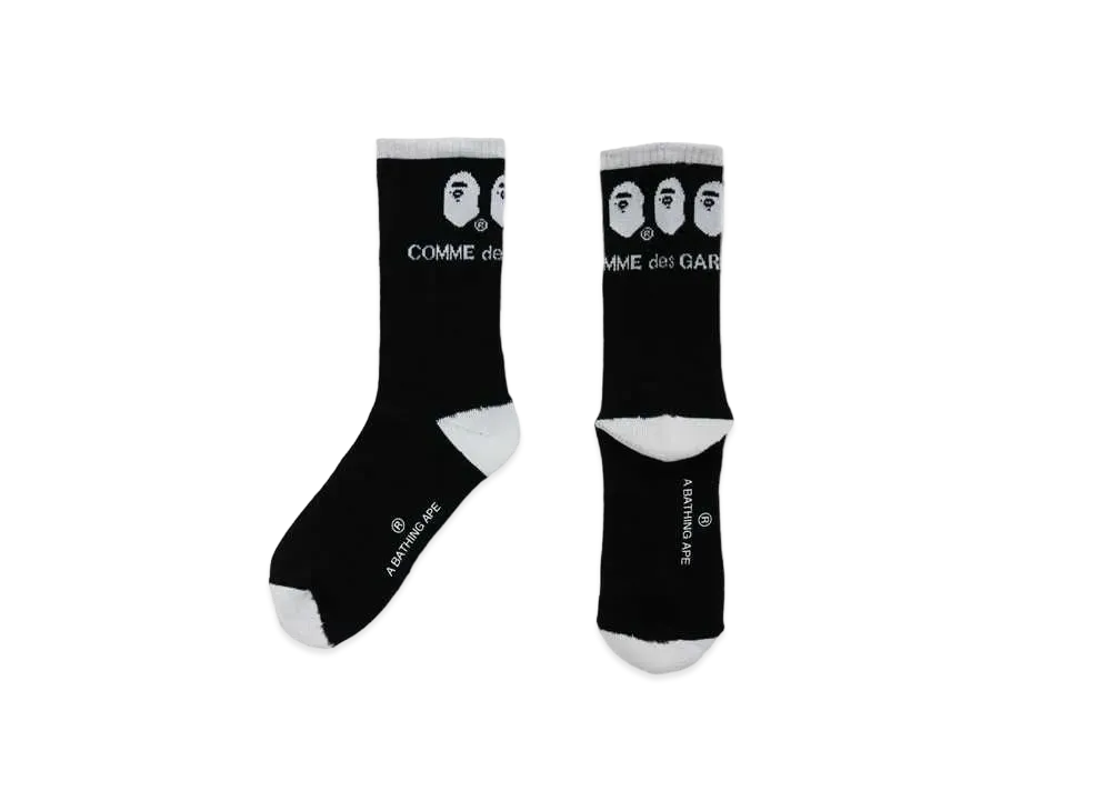A BATHING APE CDG OSAKA SOCKS "Black"