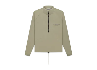 FEAR OF GOD ESSENTIALS HALF ZIP TRACK JACKET "Pistachio"