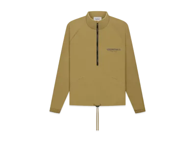 FEAR OF GOD ESSENTIALS HALF ZIP TRACK JACKET "Amber"