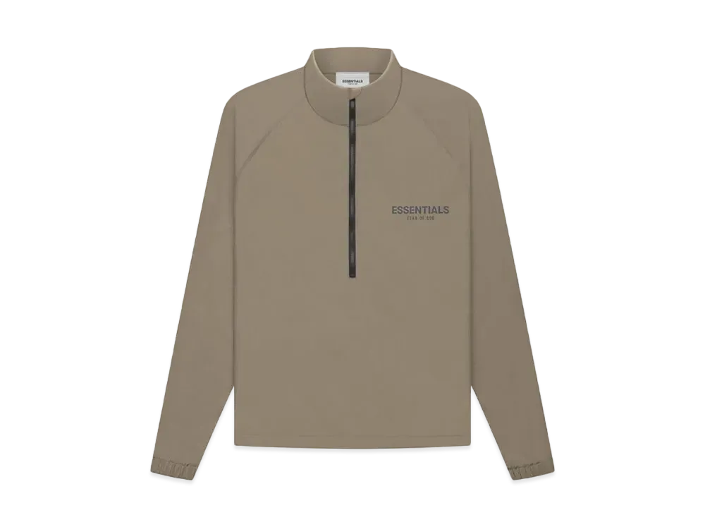 FEAR OF GOD ESSENTIALS HALF ZIP TRACK JACKET "Harvest"