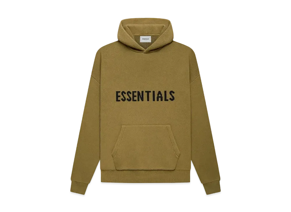 FEAR OF GOD ESSENTIALS KNIT PULLOVER "Amber"