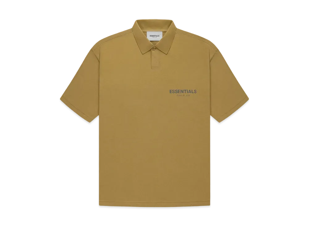 FEAR OF GOD ESSENTIALS S/S POLO "Amber"