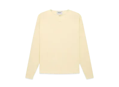 FEAR OF GOD ESSENTIALS THERMAL HENLEY L/S "Butter cream"