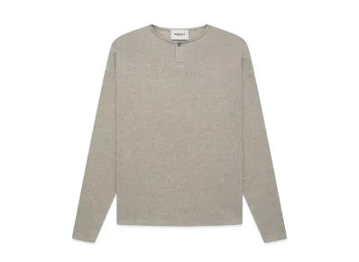 FEAR OF GOD ESSENTIALS THERMAL HENLEY L/S "Heather"