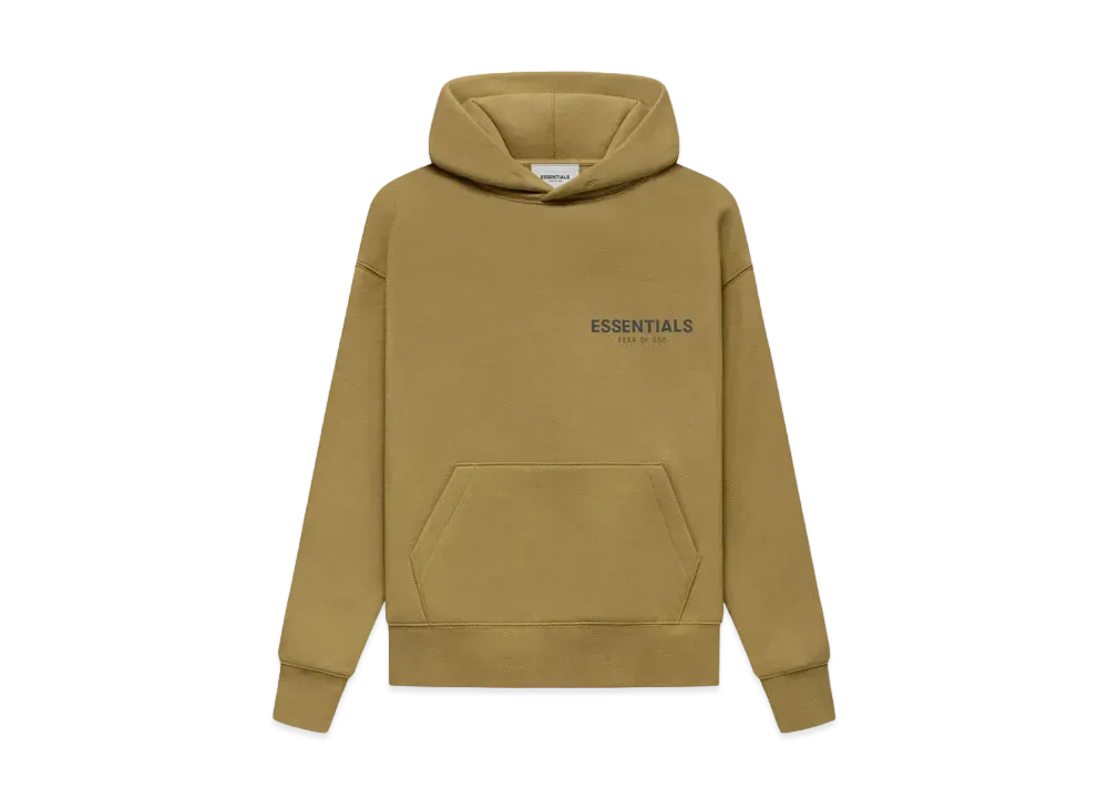 FEAR OF GOD ESSENTIALS KIDS PULLOVER HOODIE "Amber"