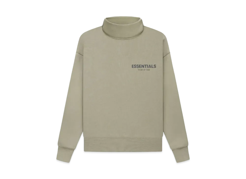 FEAR OF GOD ESSENTIALS KIDS PULLOVER MOCKNECK "Pistachio"