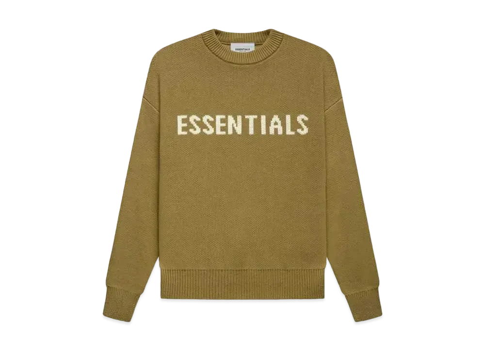 FEAR OF GOD ESSENTIALS KIDS KNIT PULLOVER "Amber"