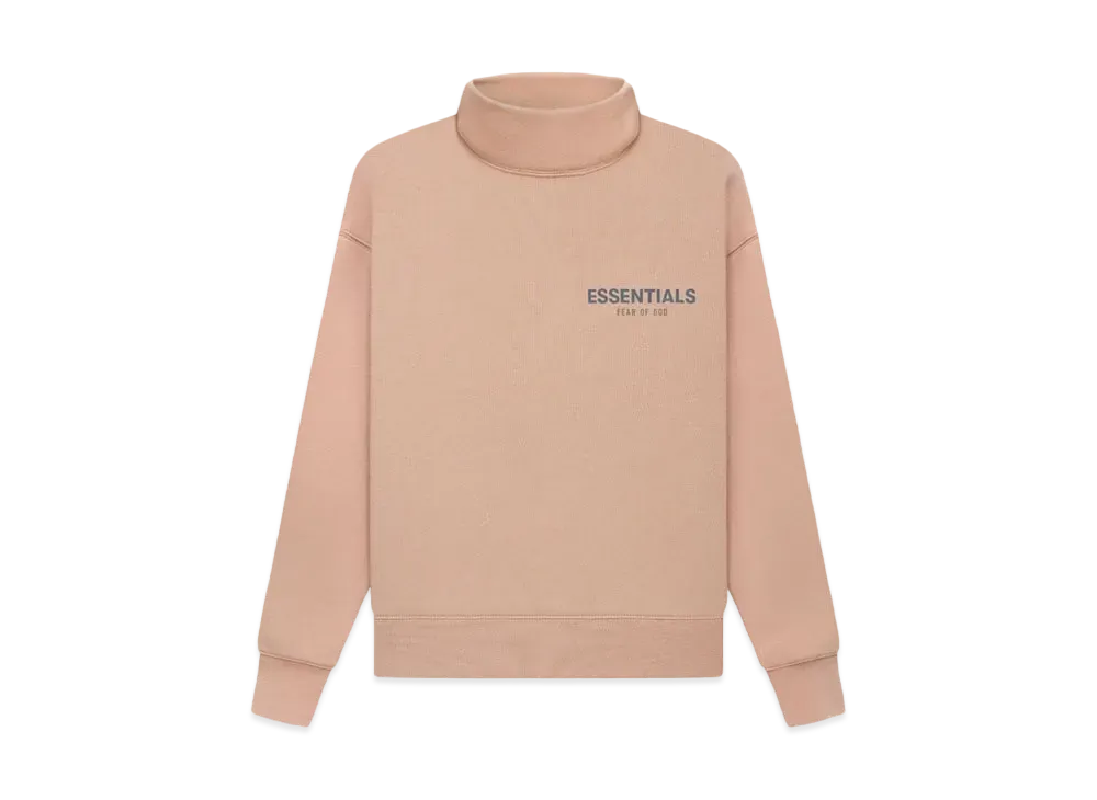 FEAR OF GOD ESSENTIALS KIDS PULLOVER MOCKNECK "Matte Blush"